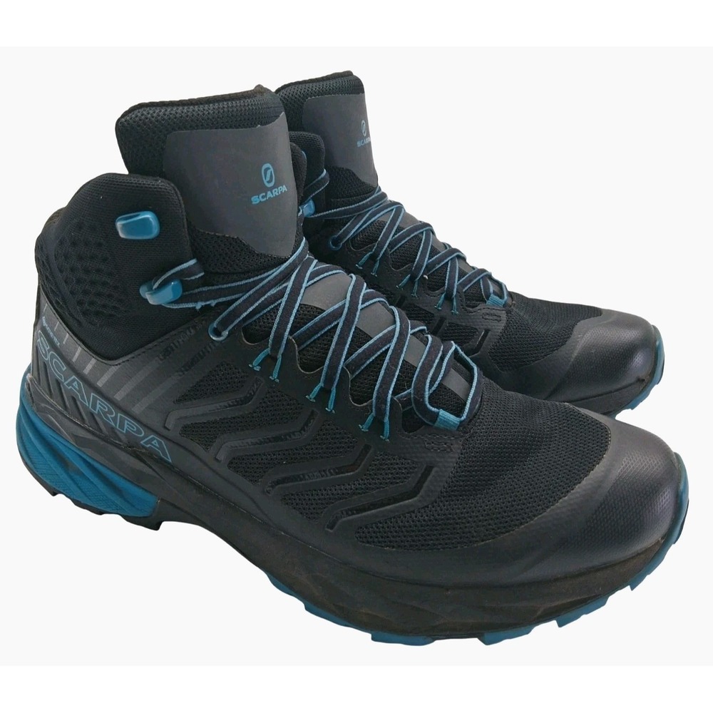 Scarpa Rush TRK GTX Hiking Boots Mens Size 11 Black Gore-Tex Ankle Trail Outdoor